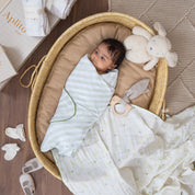 Swaddle Set - Bows and Greens