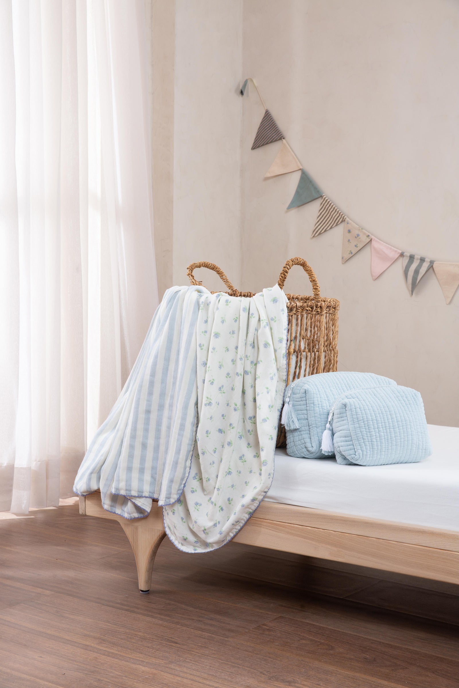 Baby Muslin Dohar Set - Petal Kiss