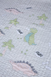 Toddler Bedding Set - Dino Tales - Grey