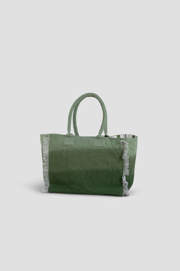 Canvas Tote Bag - Green - Set of 2
