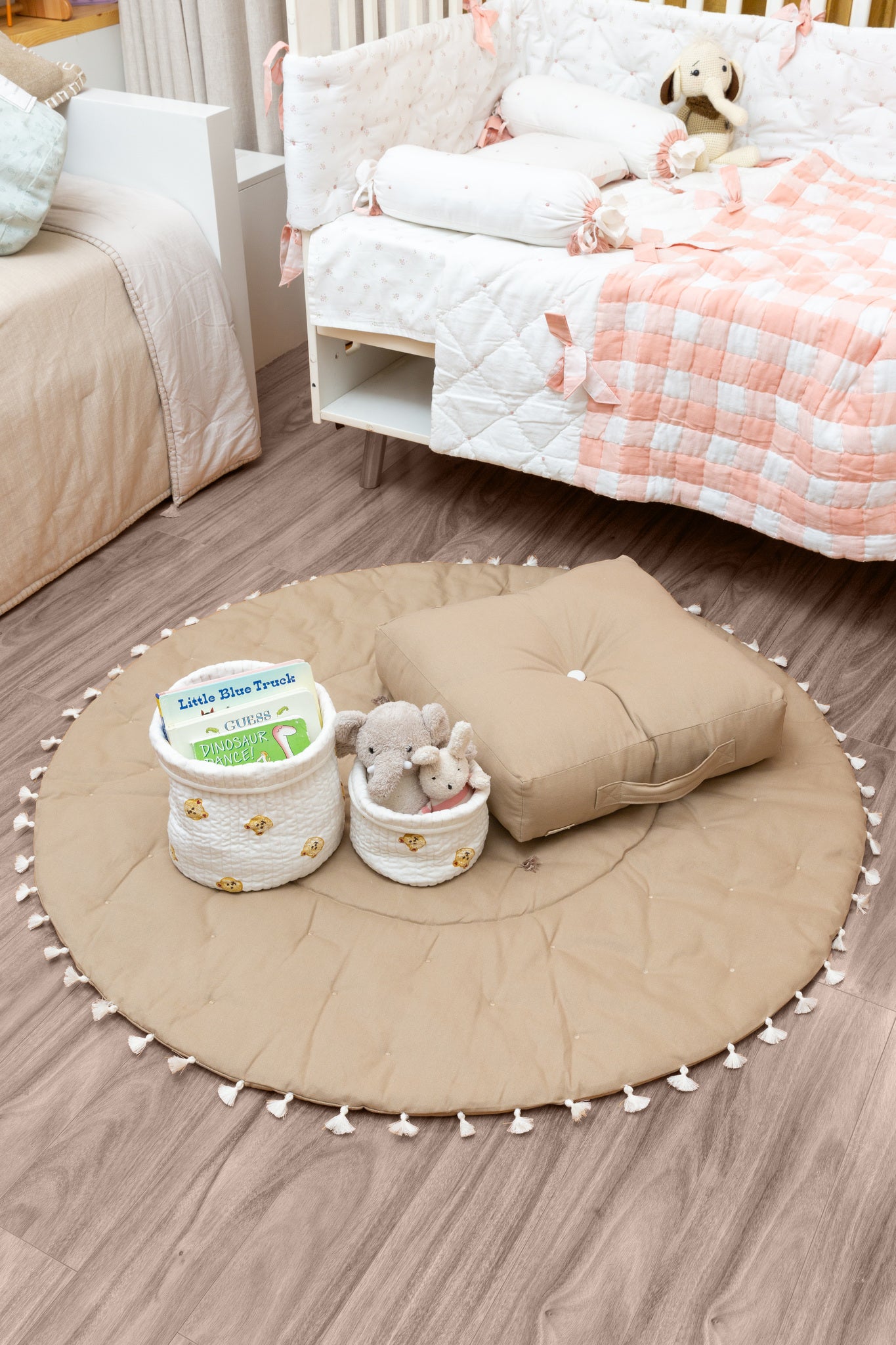 Quilted Storage Basket Set Bear Love – Aplito