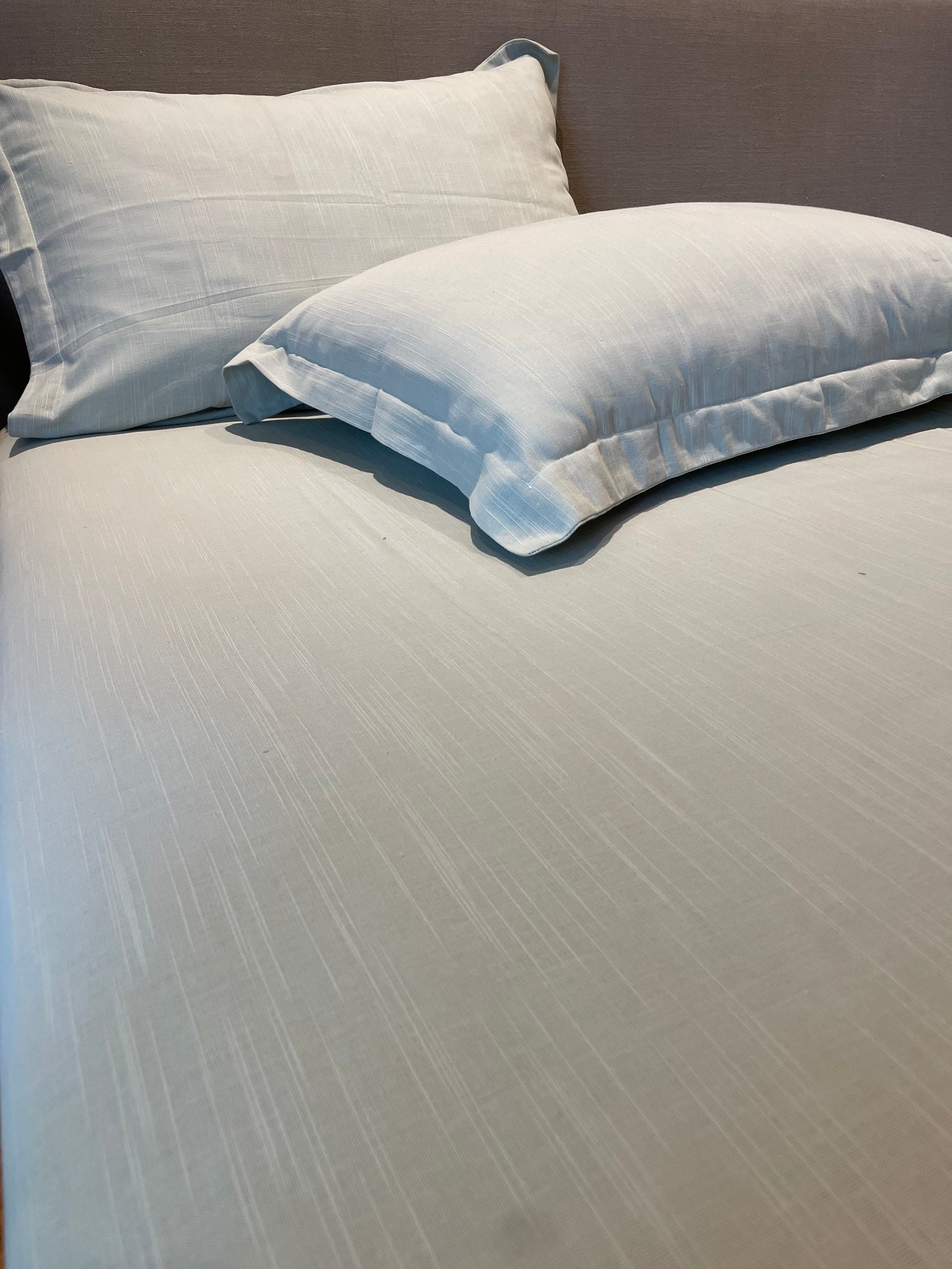 Slub Bedsheet in Sage