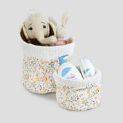 Quilted Storage Basket Set - Sweet Meadows