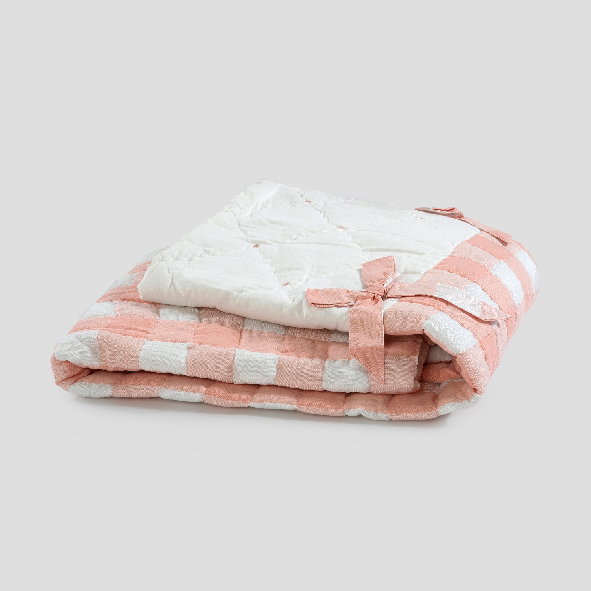 Baby Crib Bedding Set - Bows and Peaches