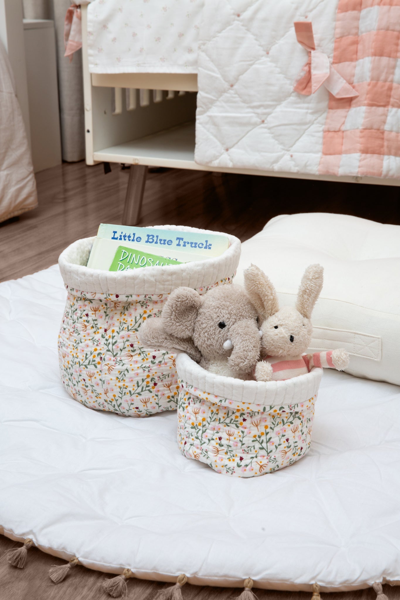 Quilted Storage Basket Set - Sweet Meadows