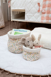 Quilted Storage Basket Set - Sweet Meadows