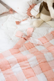 Baby Crib Bedding Set - Bows and Peaches